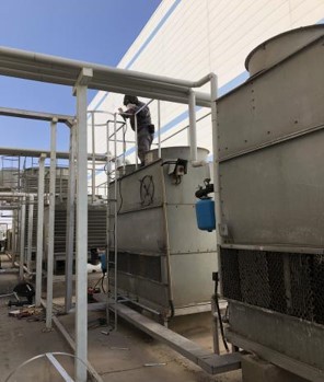 2臺機電設備安裝現(xiàn)場
